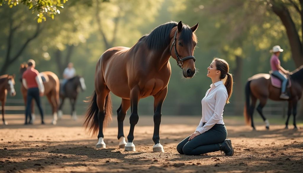 découvrez notre formation en équitation éthologique pour apprendre à mieux communiquer avec votre cheval. approfondissez vos connaissances, développez une relation harmonieuse et respectueuse avec votre monture grâce à des techniques adaptées. rejoignez-nous pour une aventure enrichissante et transformez votre approche de l'équitation.