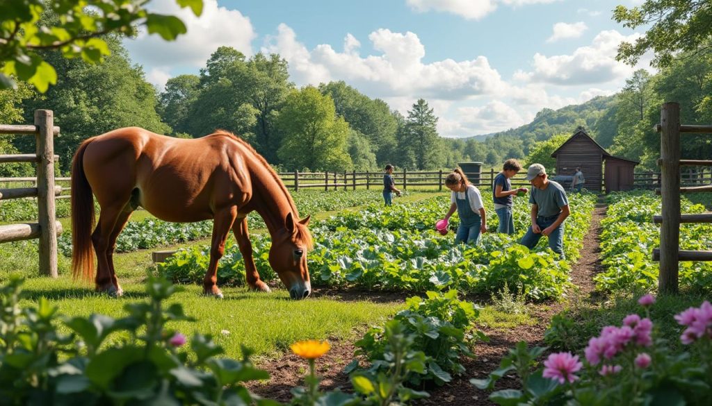 découvrez les bénéfices uniques d'un stage de permaculture alliant nature et équitation. apprenez à cultiver efficacement tout en partageant une expérience enrichissante avec un cheval. transformez votre relation à la terre et au vivant dans un cadre apaisant.