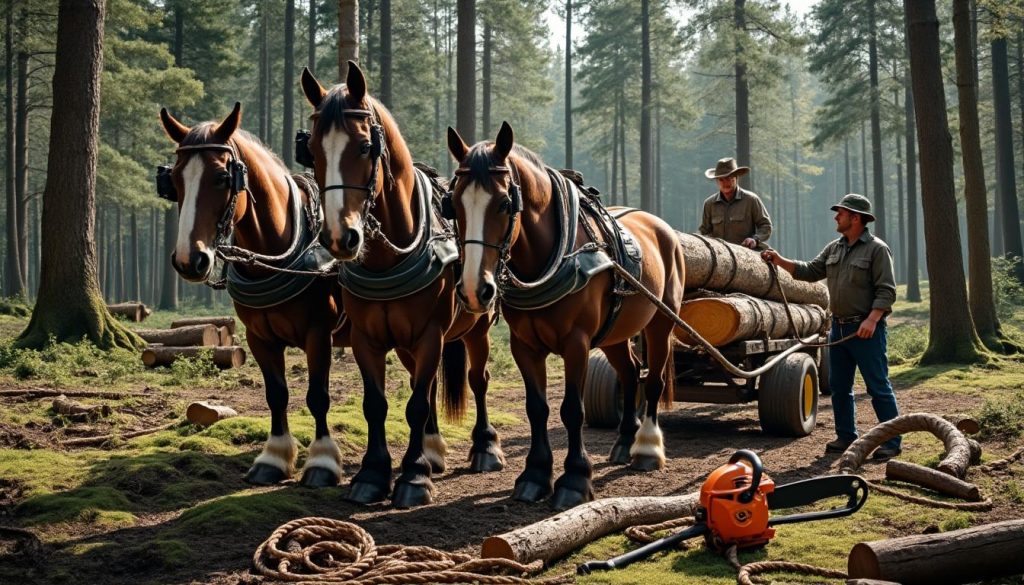 découvrez l'équipement essentiel pour un débardage efficace avec des chevaux. optimisez vos travaux forestiers grâce à nos conseils sur les outils et méthodes nécessaires pour travailler en harmonie avec vos équidés.