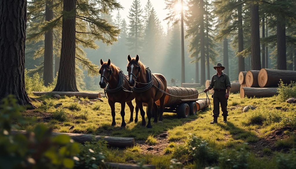 découvrez le coût du débardage à cheval, une méthode respectueuse de l'environnement pour le transport de bois. explorez les facteurs influençant les tarifs, les avantages économiques et les alternatives disponibles pour les opérations forestières.