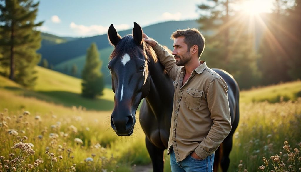 participez à notre stage de reliance et découvrez comment établir un lien authentique et profond entre l'homme et le cheval au cœur de la nature. vivez une expérience transformative qui renforce la connexion avec ces magnifiques animaux dans un cadre paisible et ressourçant.