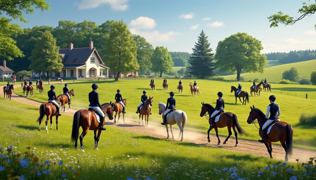 explorez notre sélection des meilleures formations équestres en normandie, où passion et expertise se rencontrent. que vous soyez débutant ou cavalier expérimenté, trouvez le programme idéal pour perfectionner vos compétences et vivre pleinement votre amour pour les chevaux.