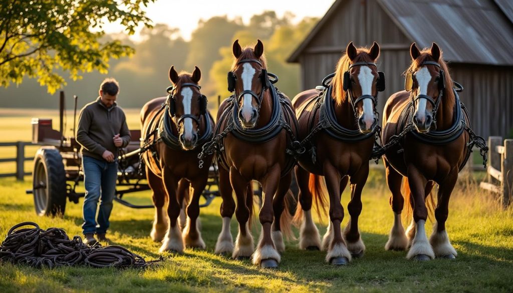 découvrez les techniques essentielles et des conseils pratiques pour débuter dans l'attelage de chevaux de trait. que vous soyez novice ou passionné, apprenez à maîtriser l'art de l'attelage et à renforcer votre complicité avec vos équidés.