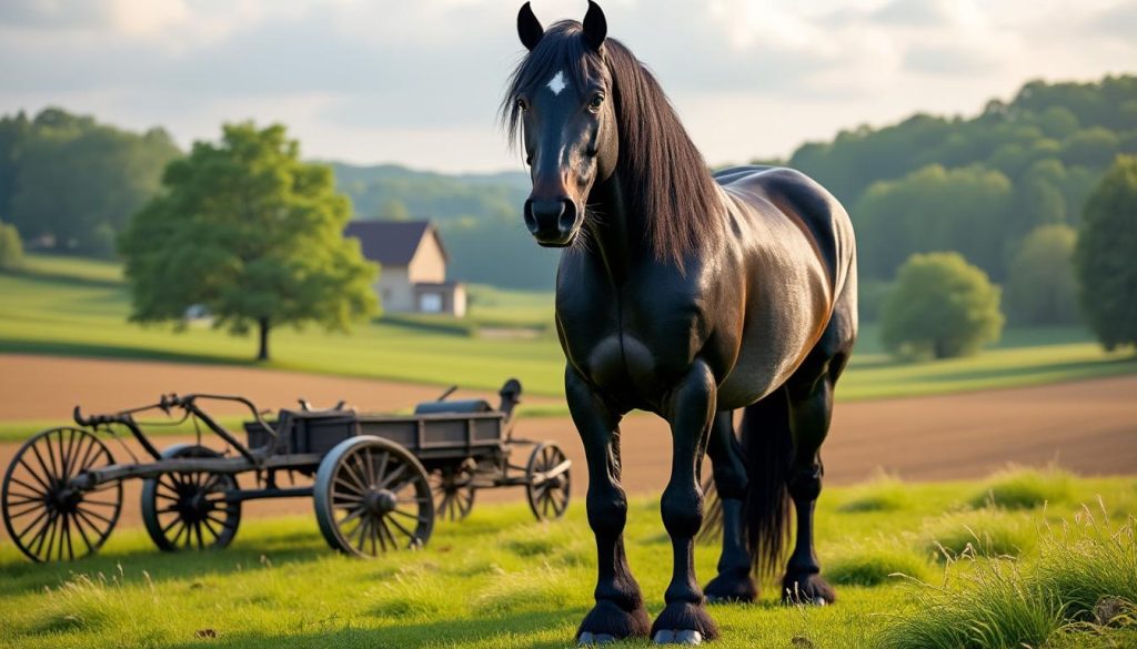 découvrez l'essentiel sur le cheval percheron : ses origines, ses principales caractéristiques physiques et comportementales, ainsi que ses différentes utilisations d'hier à aujourd'hui.